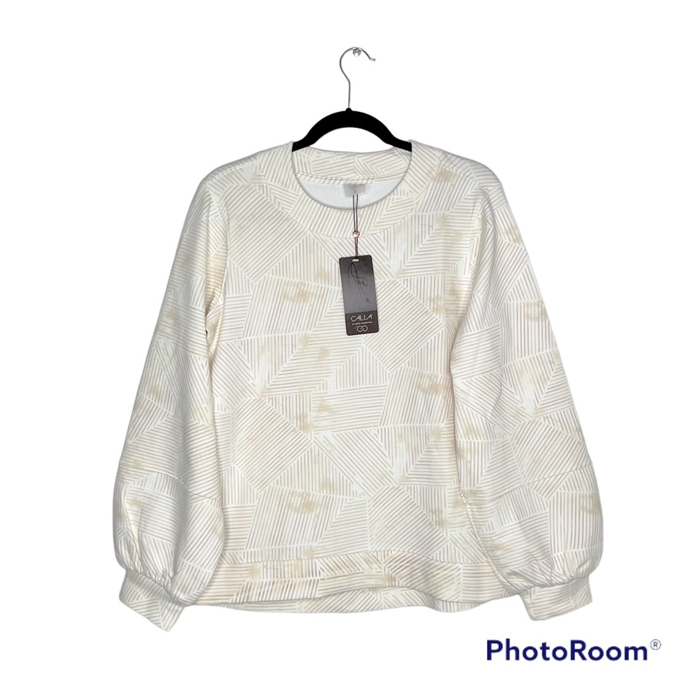 NWT Calia Lantern Puff Sleeve Crewneck Size Small